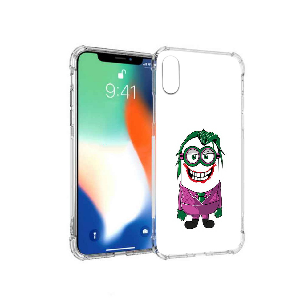 

Чехол MyPads Tocco для Apple iPhone X джокер миньон (PT94261.606.322), Прозрачный, Tocco