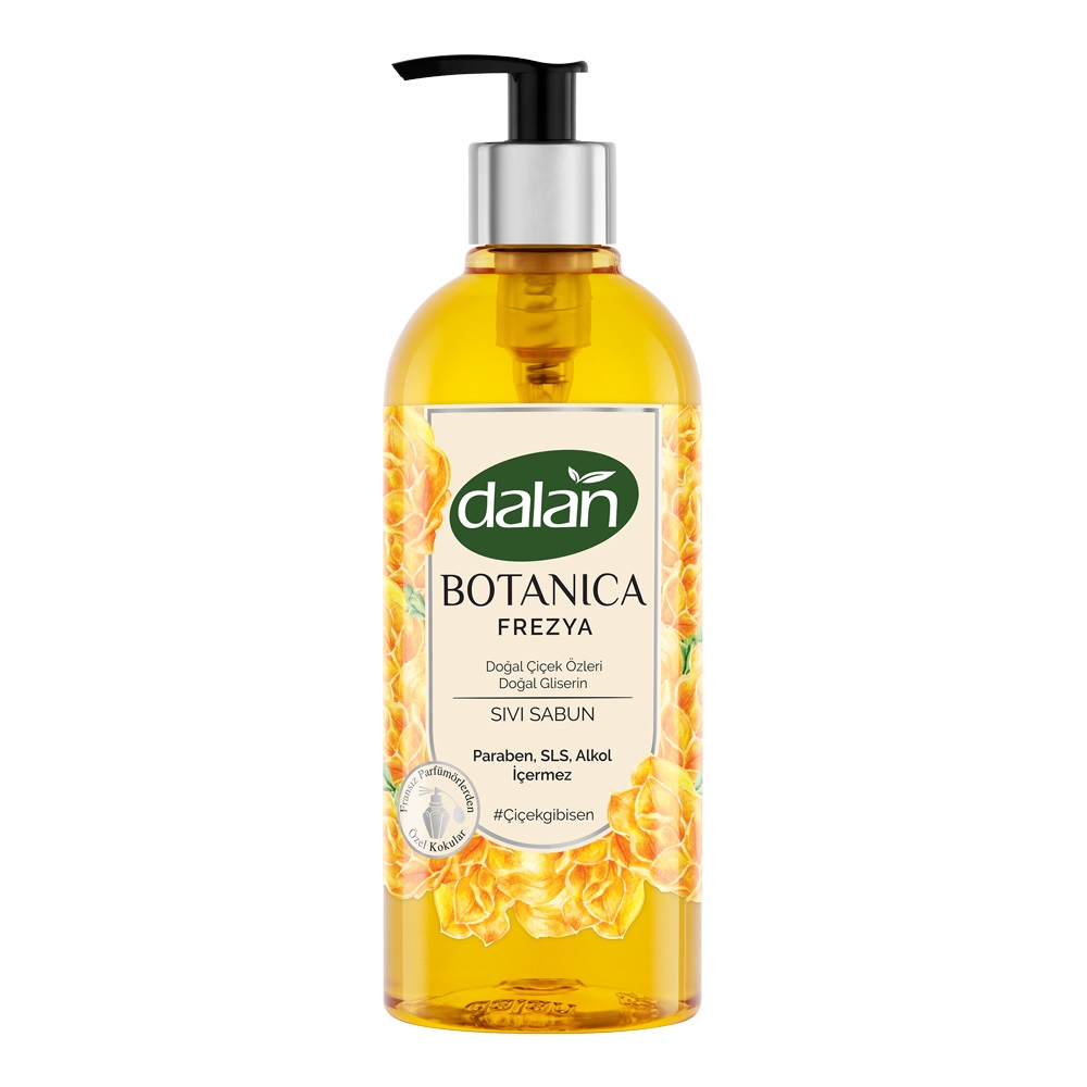 Мыло жидкое Dalan Botanica Цветочный аромат Фрезия, 500 мл dalan парфюмированное мыло для рук и тела botanica аромат лотос 600
