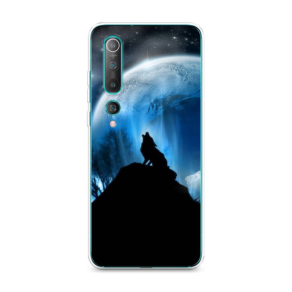 

Чехол на Xiaomi Mi 10 Pro "Волк 2", Синий;черный;белый, 37850-1