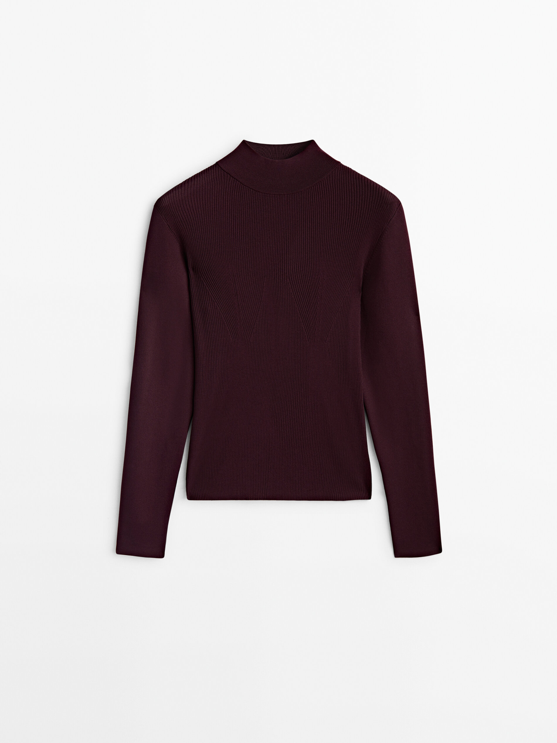 

Водолазка женская Massimo Dutti 09109953610 бордовая S, 09109953610
