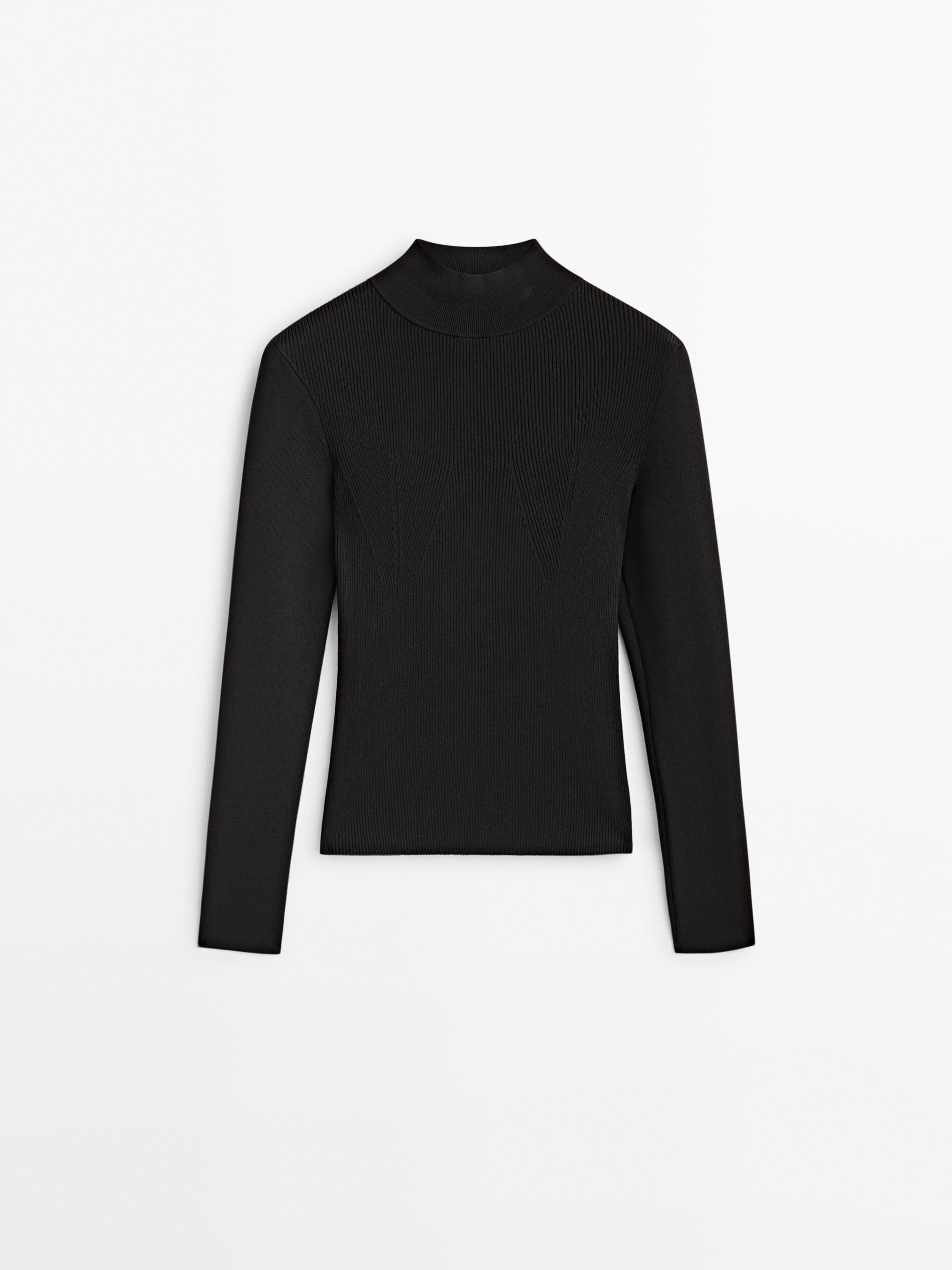 

Водолазка женская Massimo Dutti 09109953800 черная L, 09109953800