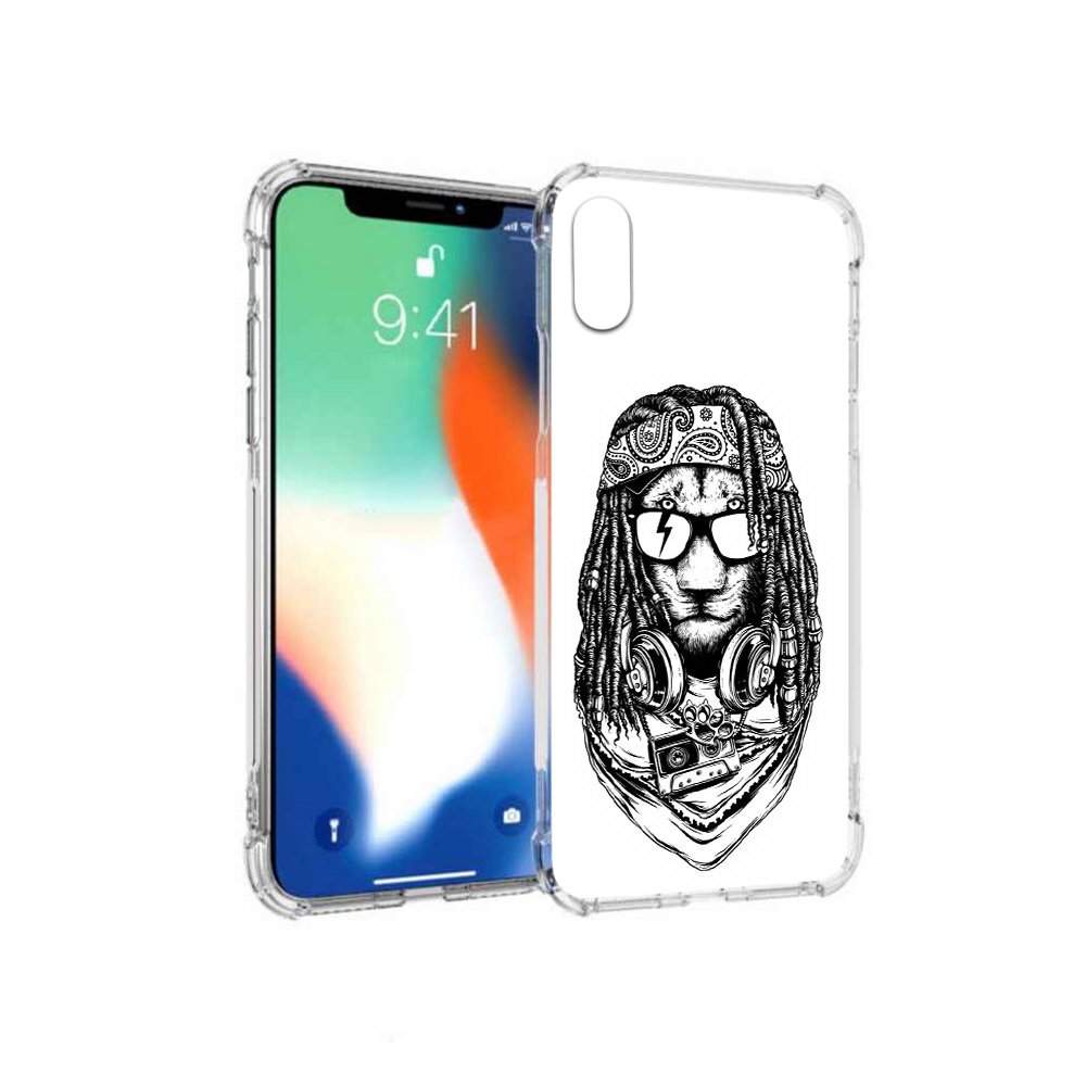 

Чехол MyPads Tocco для Apple iPhone X дреды льва (PT94261.606.338), Прозрачный, Tocco