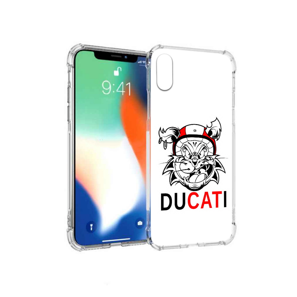 

Чехол MyPads Tocco для Apple iPhone X дукати (PT94261.606.339), Прозрачный, Tocco