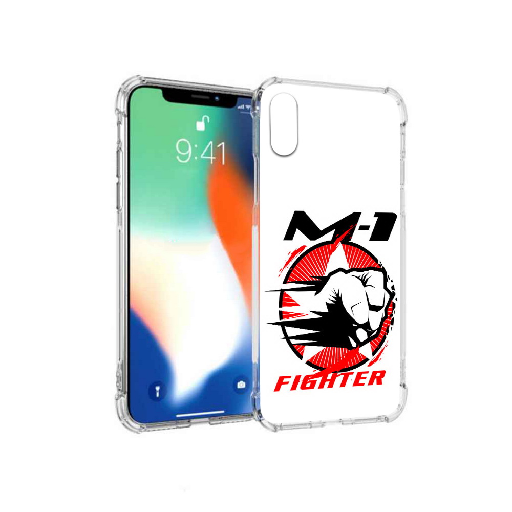 

Чехол MyPads Tocco для Apple iPhone X единоборства М-1 (PT94261.606.342), Прозрачный, Tocco