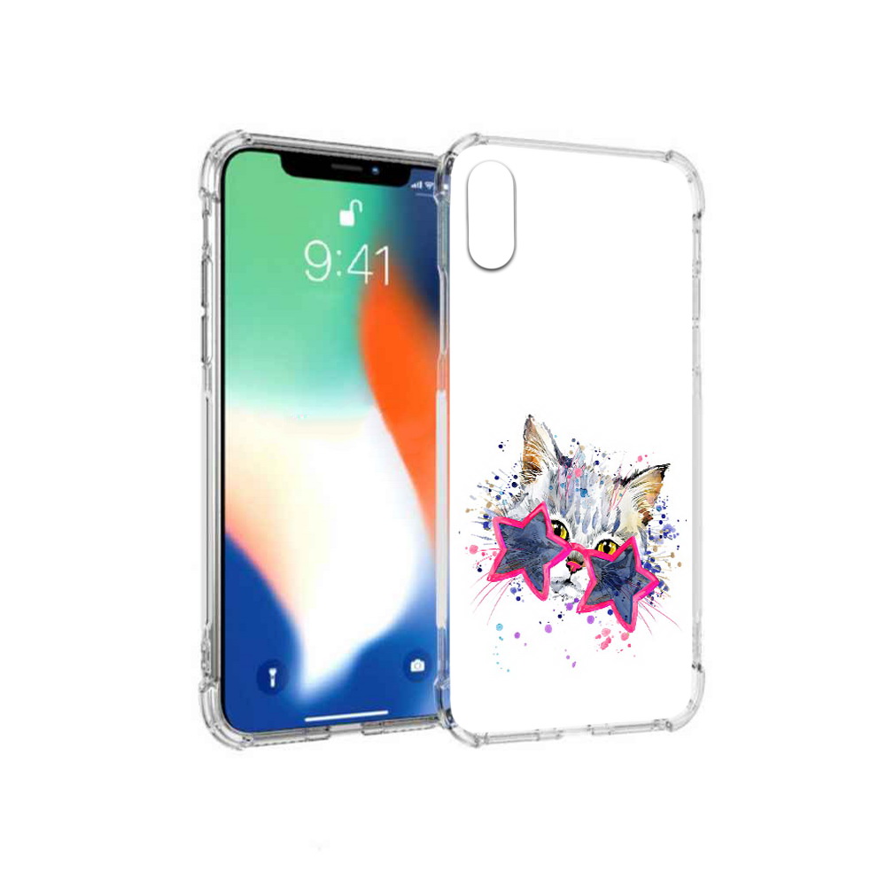 

Чехол MyPads Tocco для Apple iPhone X звездные очки (PT94261.606.353), Прозрачный, Tocco