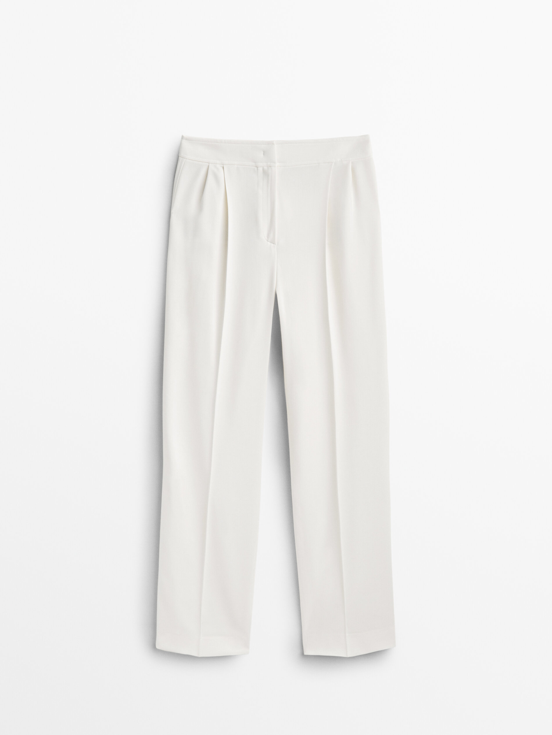 

Брюки женские Massimo Dutti 05039637251 белые 42, 05039637251