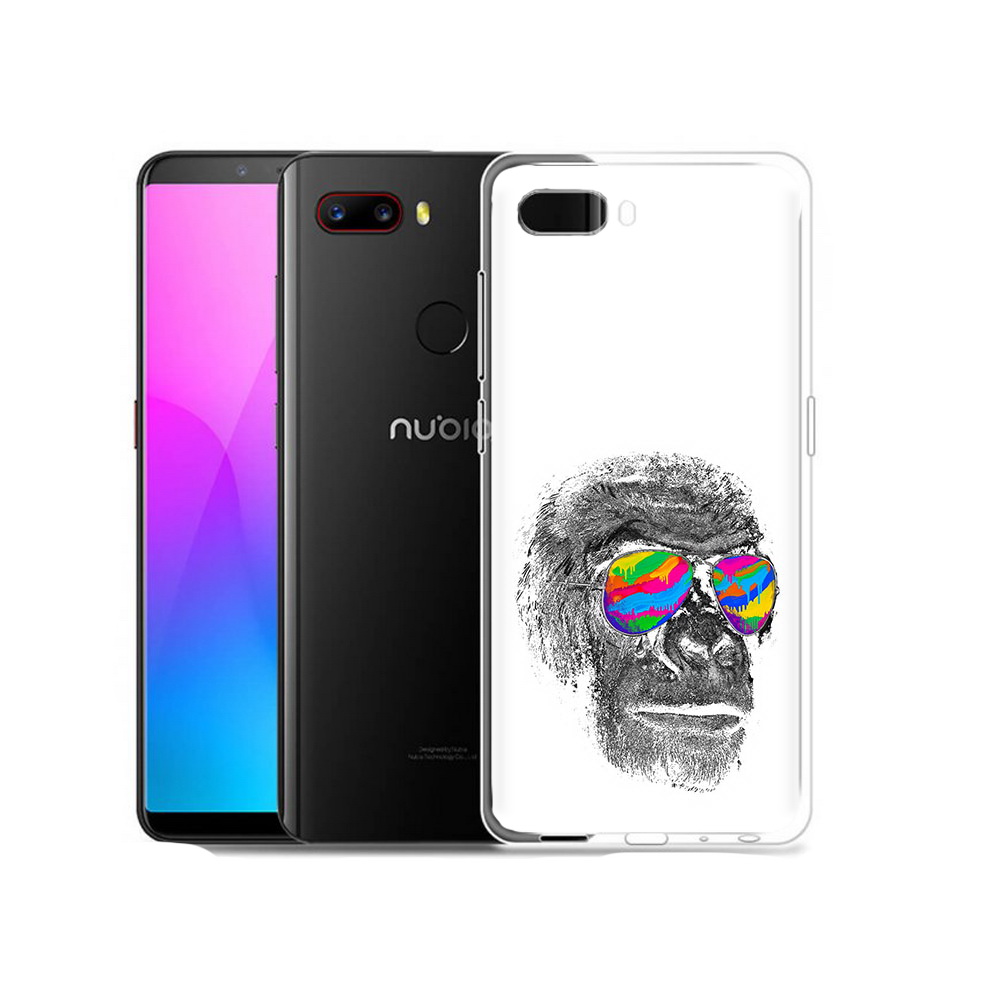 

Чехол MyPads Tocco для ZTE Nubia Z18 крутая обезьяна в очках (PT115657.463.422), Прозрачный, Tocco