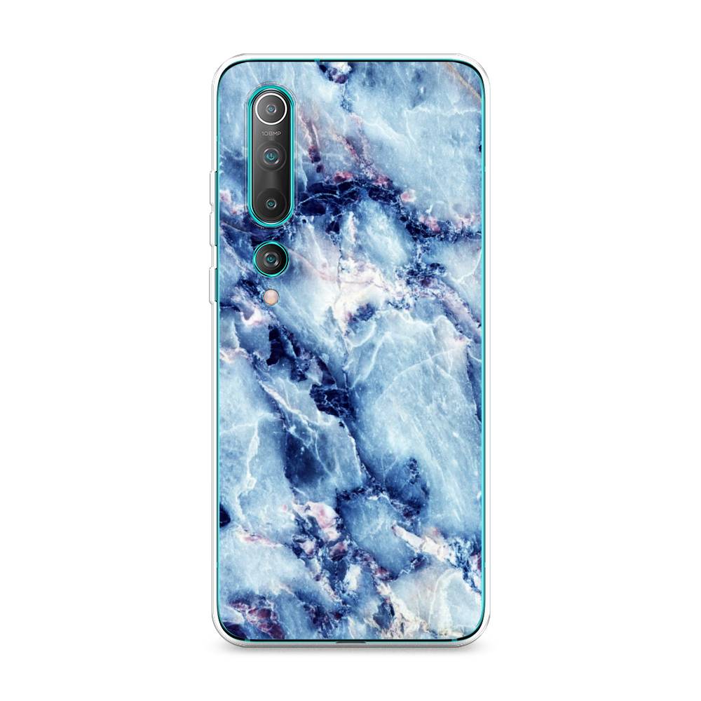 

Чехол на Xiaomi Mi 10 Pro "Мрамор с синими прожилками", Синий, 37850-3