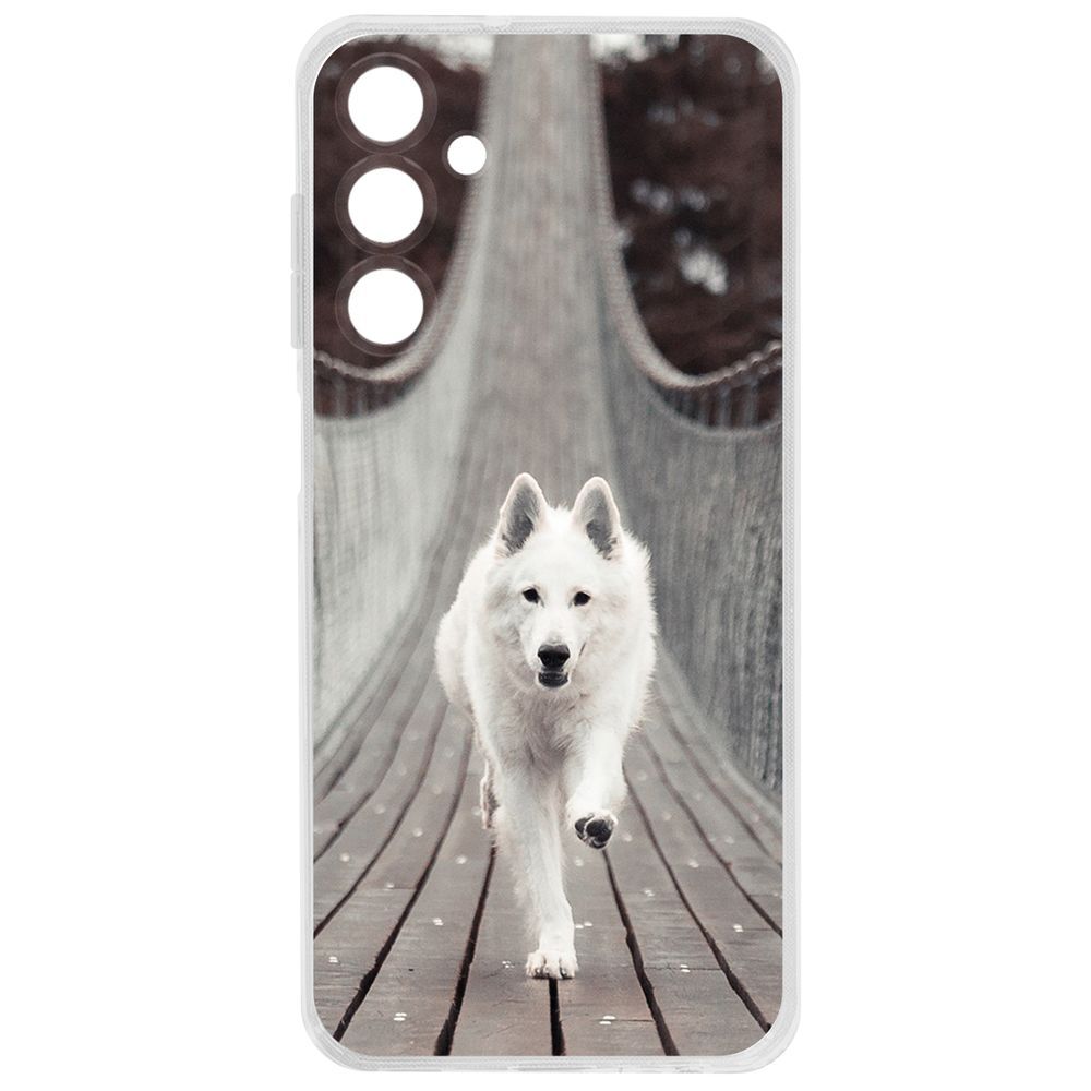 

Чехол-накладка Krutoff Clear Case Пес на мосту для Samsung Galaxy A25 5G (A256), Прозрачный