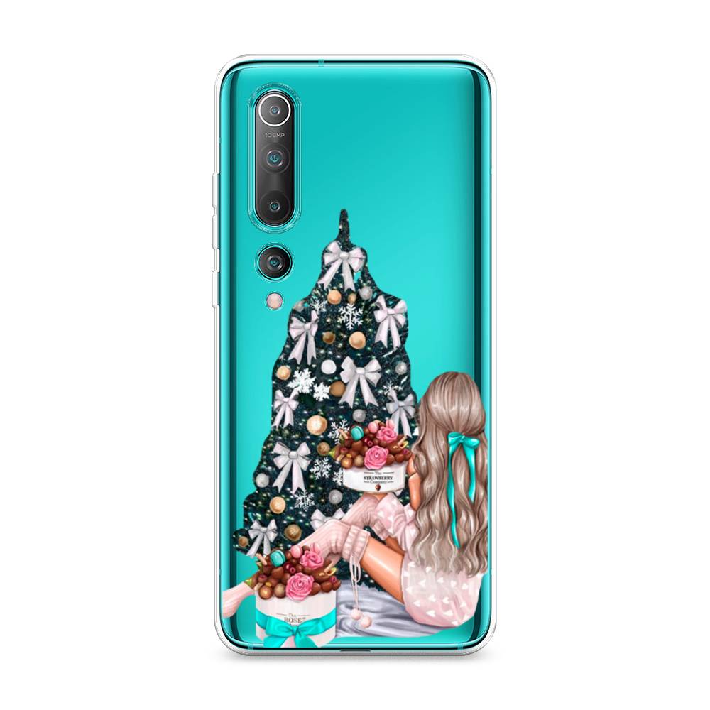 

Чехол на Xiaomi Mi 10 Pro "New Year", Зеленый;бежевый;голубой, 37850-5