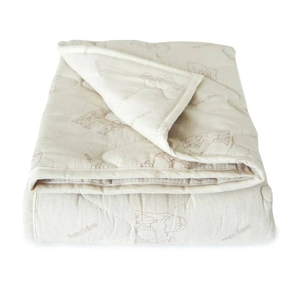 Одеяло для новорожденных Baby Nice, теплое, верблюжья шерсть, стеганое, 105х140 см