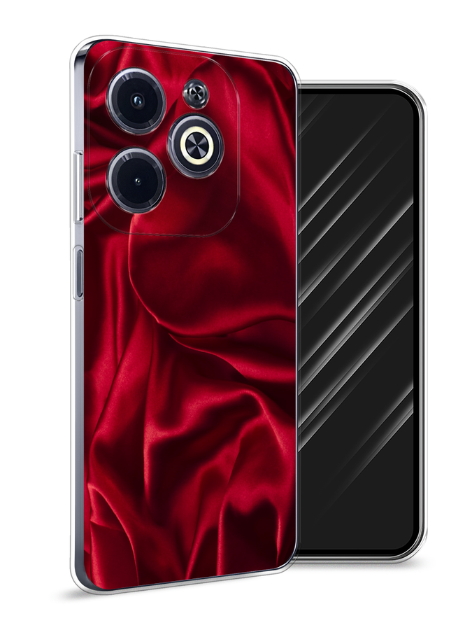 

Чехол Awog на Infinix Hot 40i "Текстура красный шелк", 3105450-1