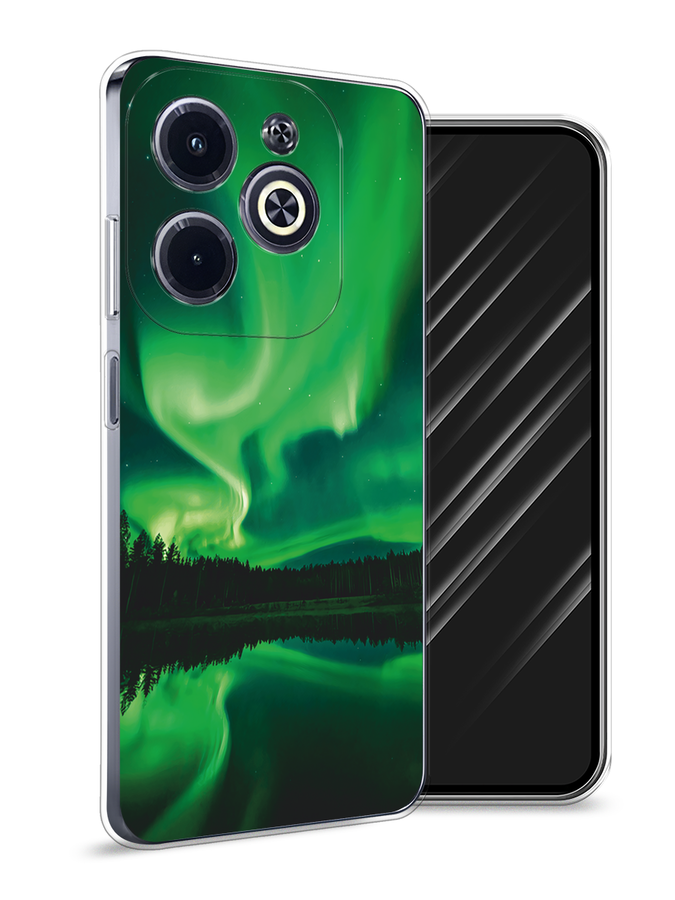 

Чехол Awog на Infinix Hot 40i "Ночные пейзажи 7", Зеленый;черный, 3105450-1