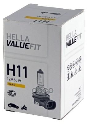 

Лампа Накаливания Valuefit H11 12v 55w Pgj 192 HELLA арт. 8gh242632-171