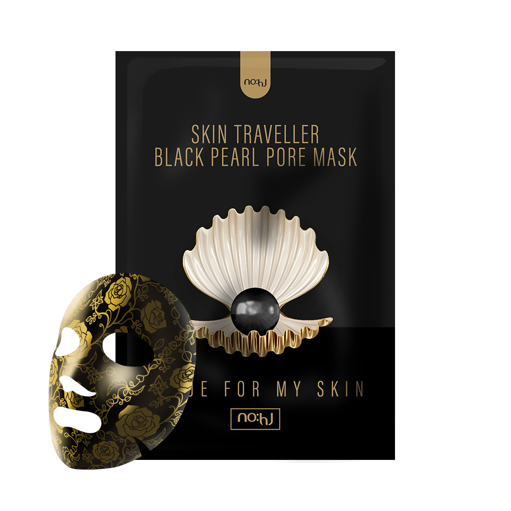 

Тканевая маска с экстрактом жемчуга NO:HJ Skin Traveller Black Pearl Pore Mask 10 шт, NO:HJ Skin Traveller Black Pearl Pore Mask, 10шт.