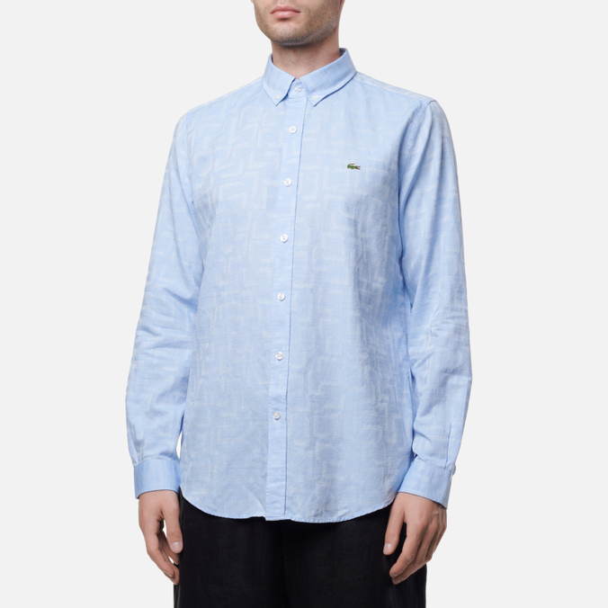 

Рубашка мужская Lacoste CH0156-56M голубая 41, CH0156-56M
