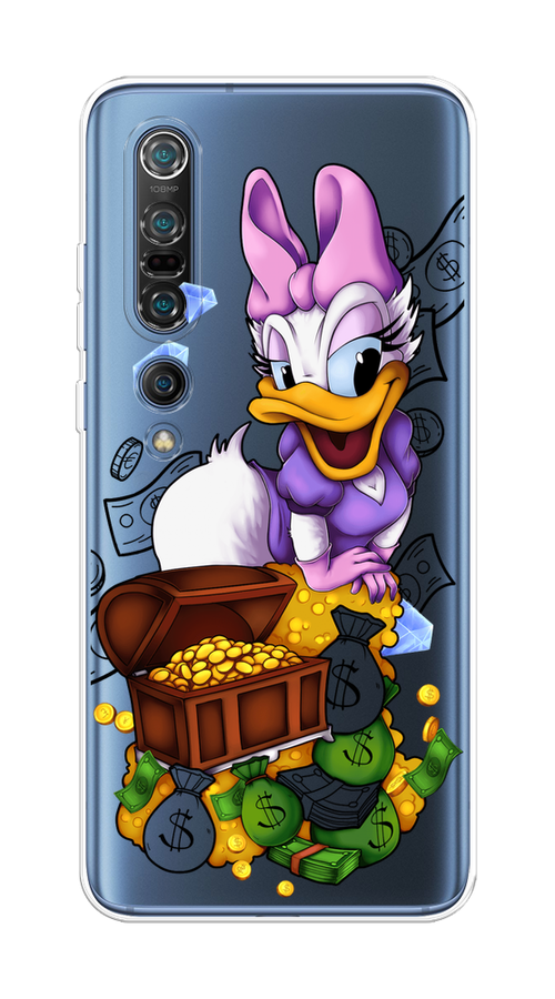 

Чехол на Xiaomi Mi 10 Pro "Rich Daisy Duck", Коричневый;белый;фиолетовый, 37850-6