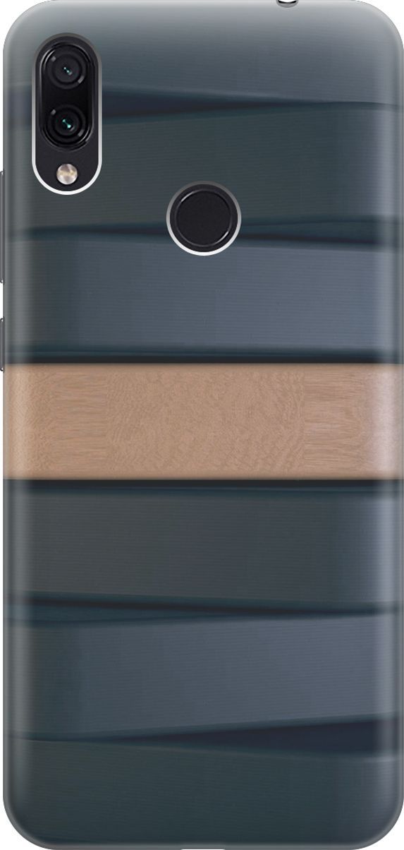 

Чехол на Xiaomi Redmi Note 7 "Бежевая доска", Бежевый;серый, 6333