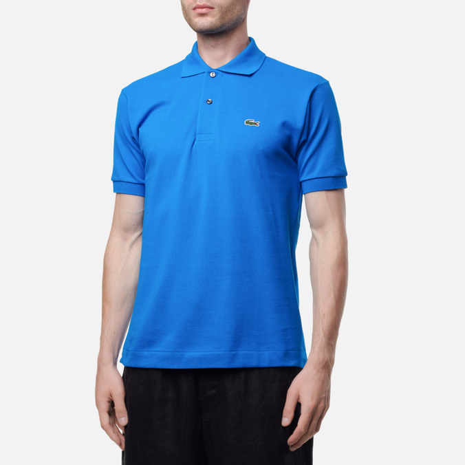 

Футболка мужская Lacoste L1212-B9U синяя S, L1212-B9U