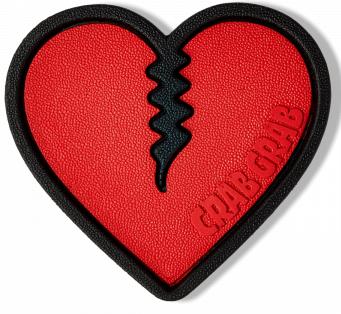 

Наклейка на сноуборд Crabgrab Mega Heart red 2022-2023, Красный;черный, Mega Heart