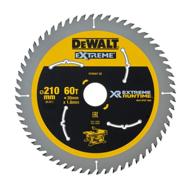 фото Пильный диск dewalt dt99567 extreme runtime, 210х30 мм