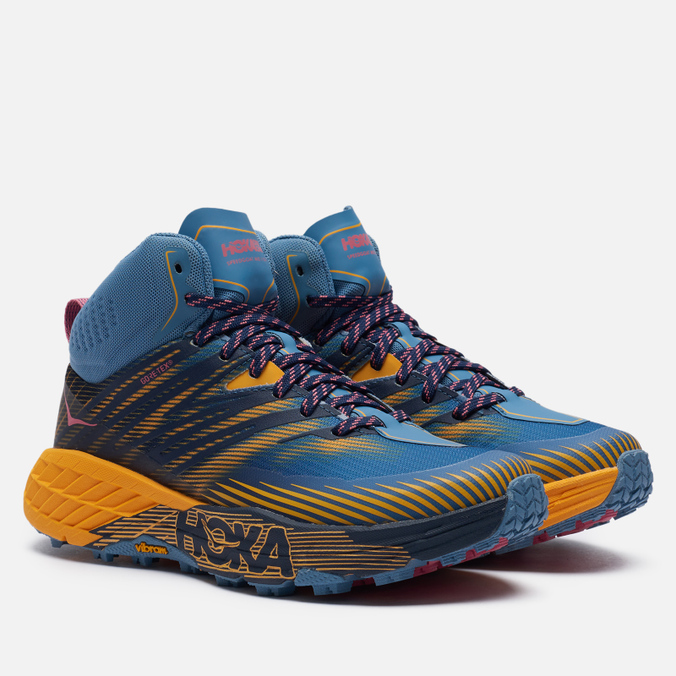 фото Кроссовки женские hoka one one speedgoat mid 2 gore-tex синие 6.5 us