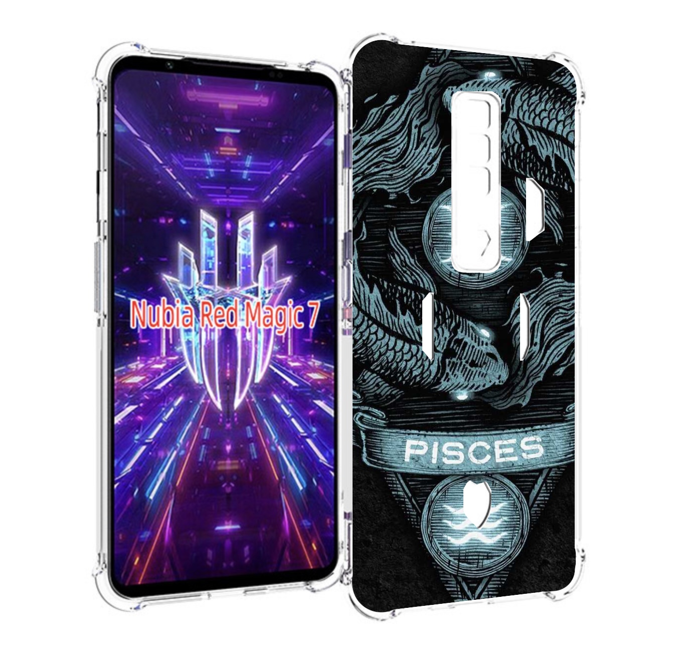 

Чехол MyPads знак зодиака рыбы 4 для ZTE Nubia Red Magic 7, Прозрачный, Tocco