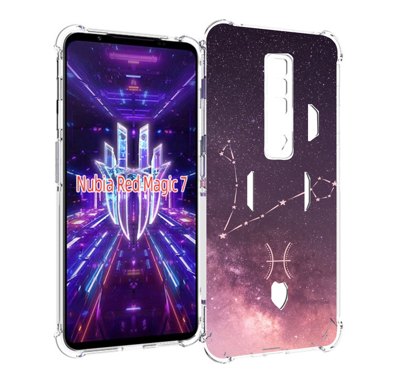 Чехол MyPads знак зодиака рыбы 5 для ZTE Nubia Red Magic 7