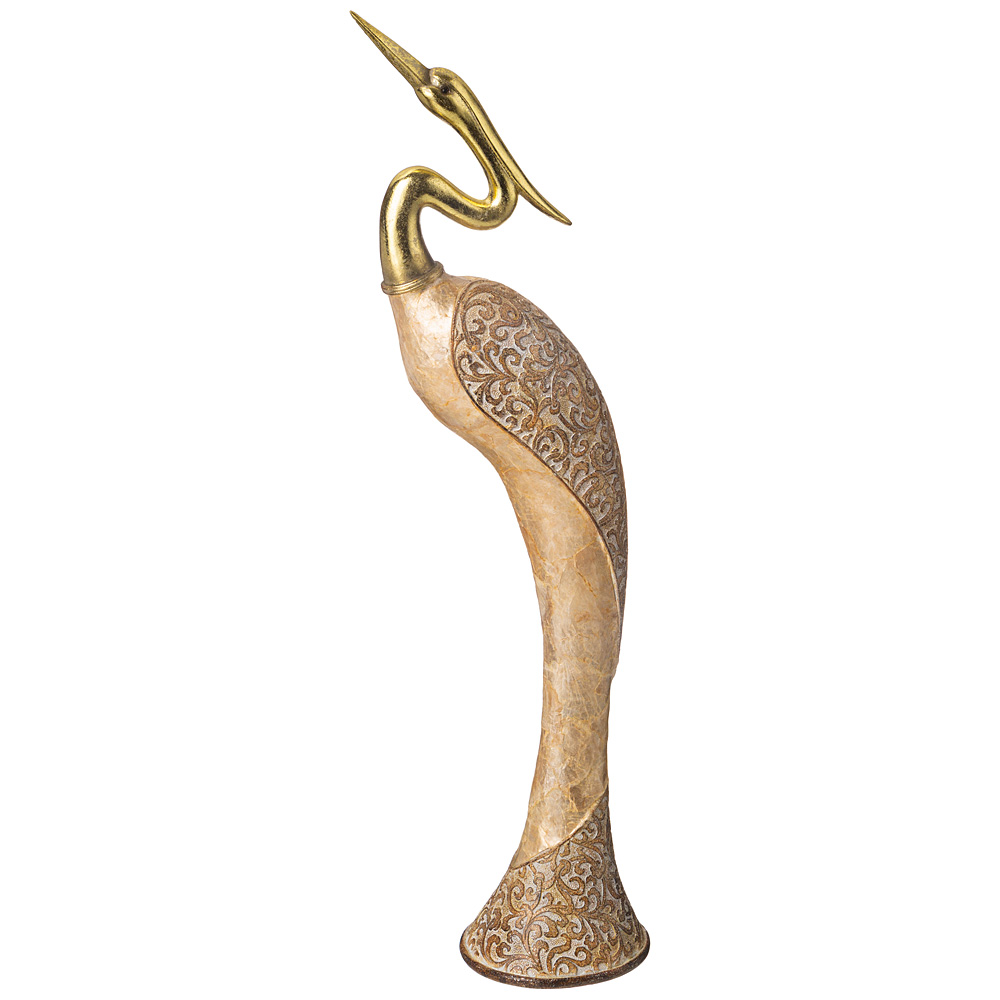 

Фигурка цапля 13.5х11.5х54.5cm (181861), Золотистый, 79-197