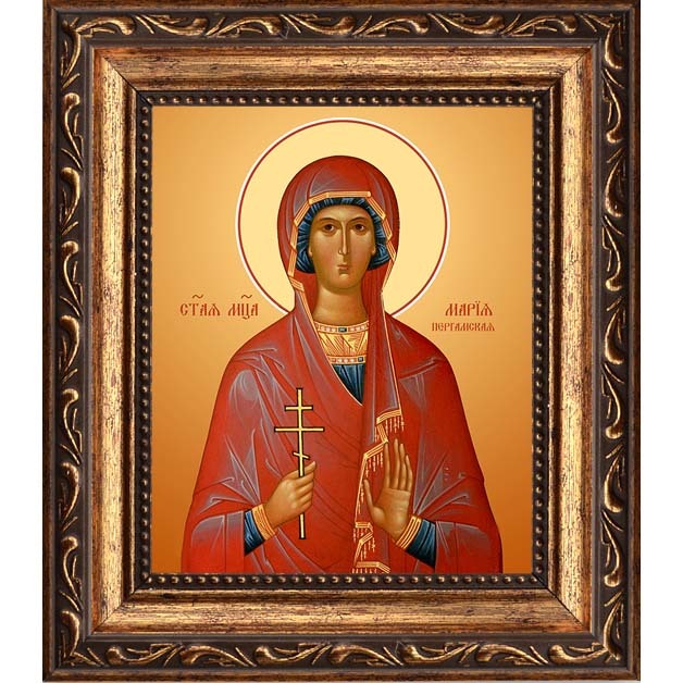 

Мария Пергамская мученица. Икона на холсте.