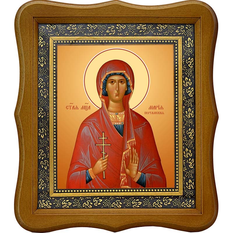 

Мария Пергамская мученица. Икона на холсте.