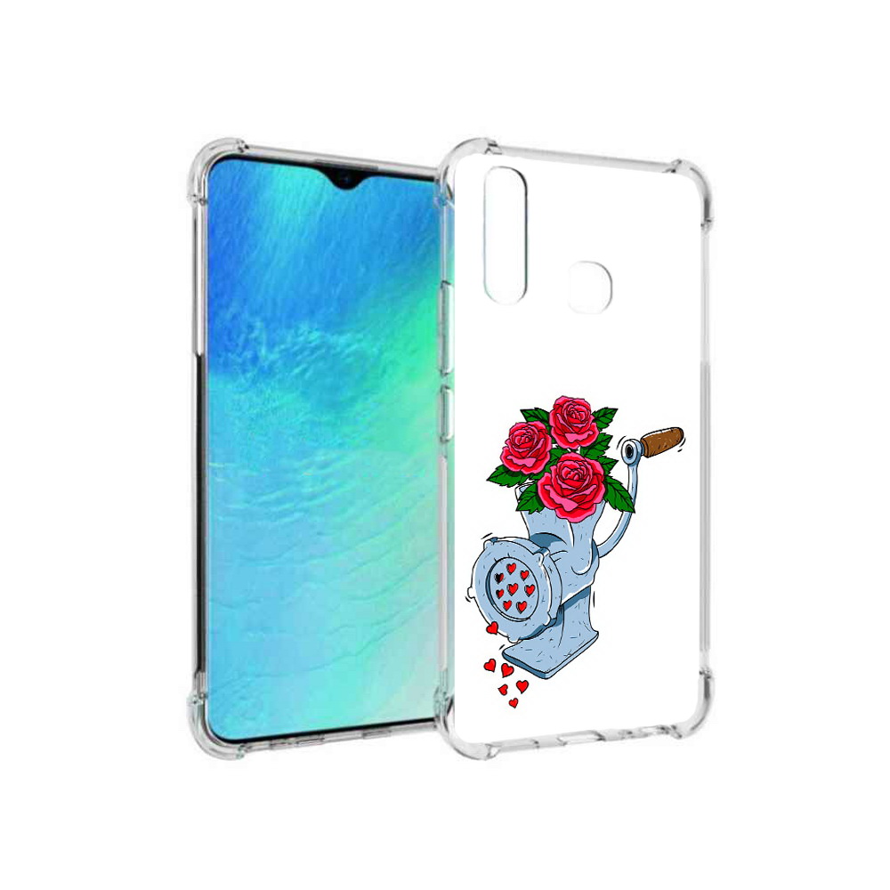 

Чехол MyPads Tocco для Vivo Y19 Цветочные сердца (PT140444.419.199), Прозрачный, Tocco