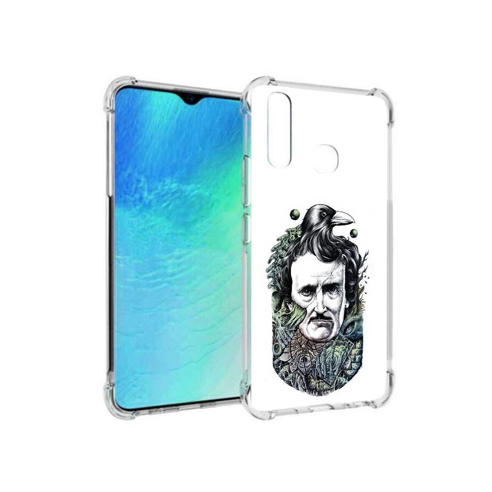 

Чехол MyPads Tocco для Vivo Y19 Эдгар Аллан с вороном (PT140444.419.203), Прозрачный, Tocco