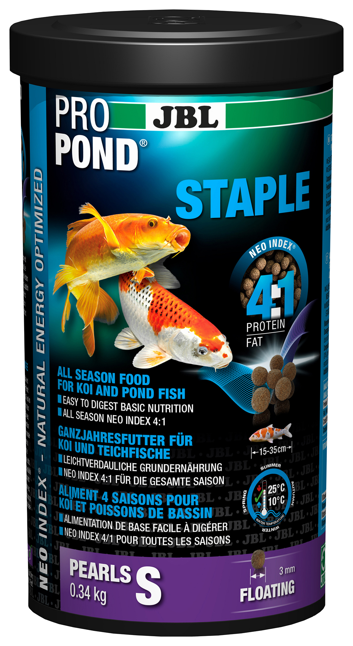 

Корм JBL ProPond Staple S для кои длиной 15-35 см, 340 г