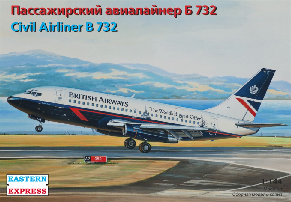 

Сборная модель EASTERN EXPRESS Aвиалайнер Боинг 732 Британских авиалиний 1/144 EE14469