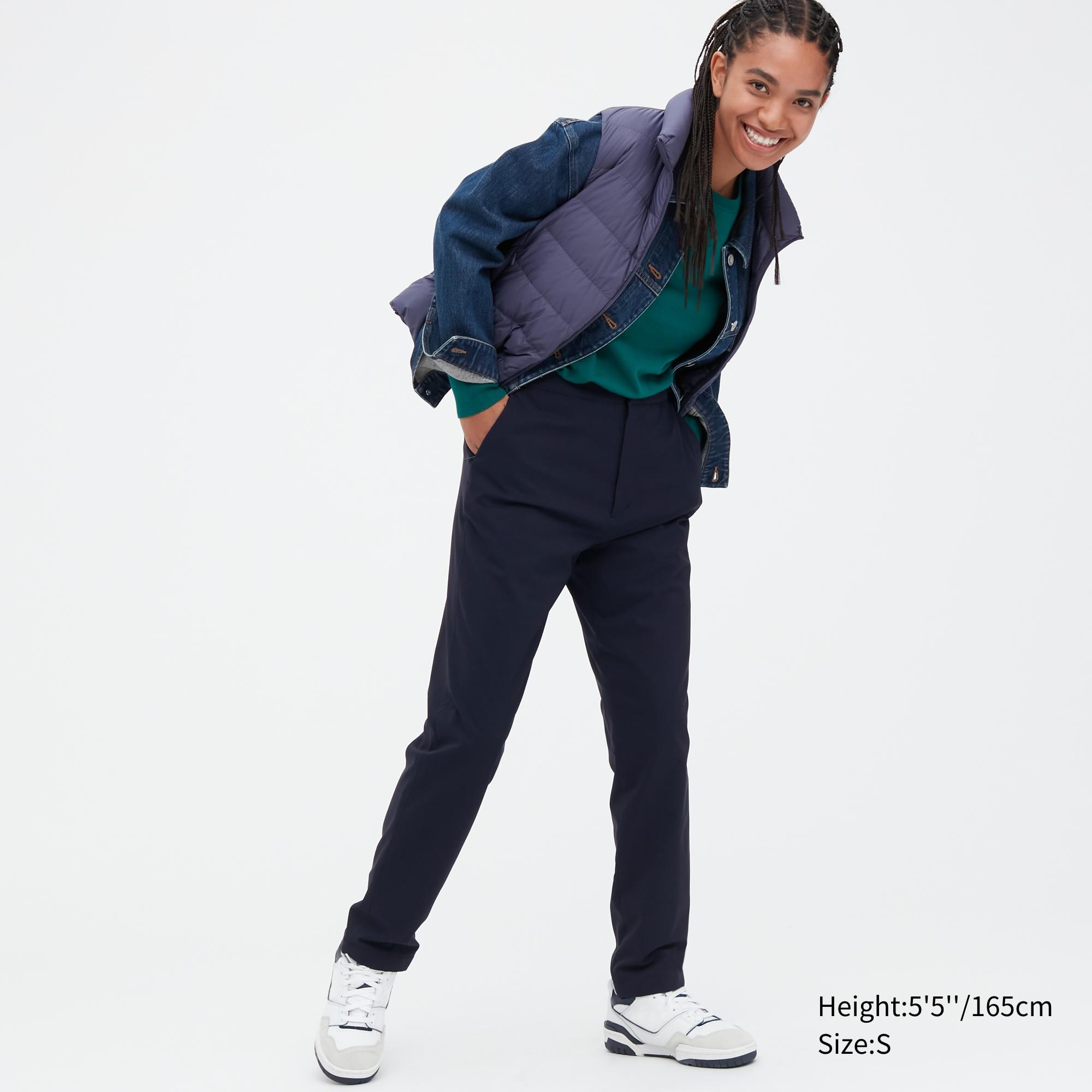

Брюки женские UNIQLO 450643COL69 синие L (доставка из-за рубежа), 450643COL69