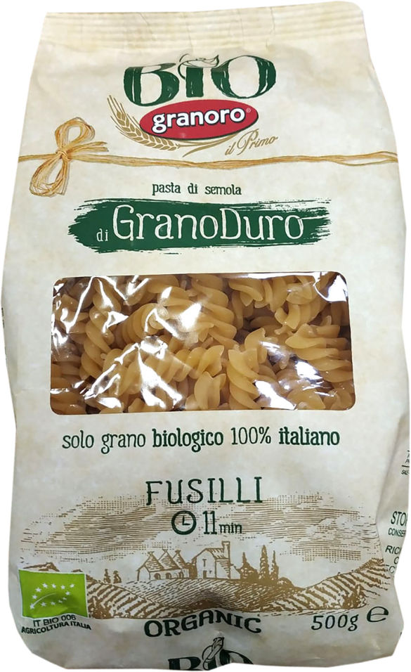 

Макаронные издение GranOro Фузилли 500г