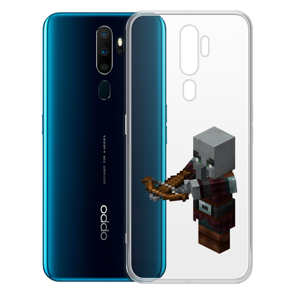 

Чехол-накладка Minecraft-Разбойник для OPPO A5 (2020)/A9 (2020), Прозрачный