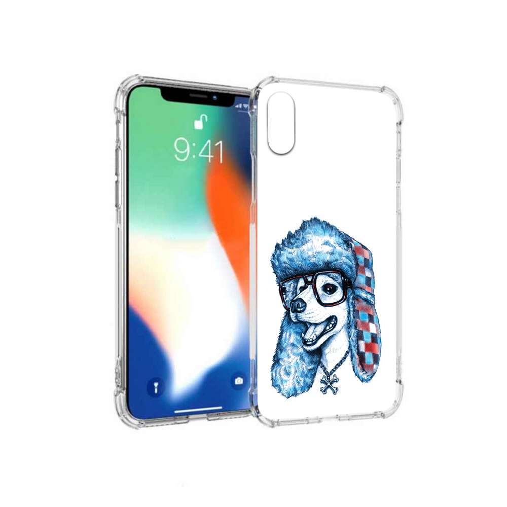 

Чехол MyPads Tocco для Apple iPhone X зимний пес (PT94261.606.362), Прозрачный, Tocco