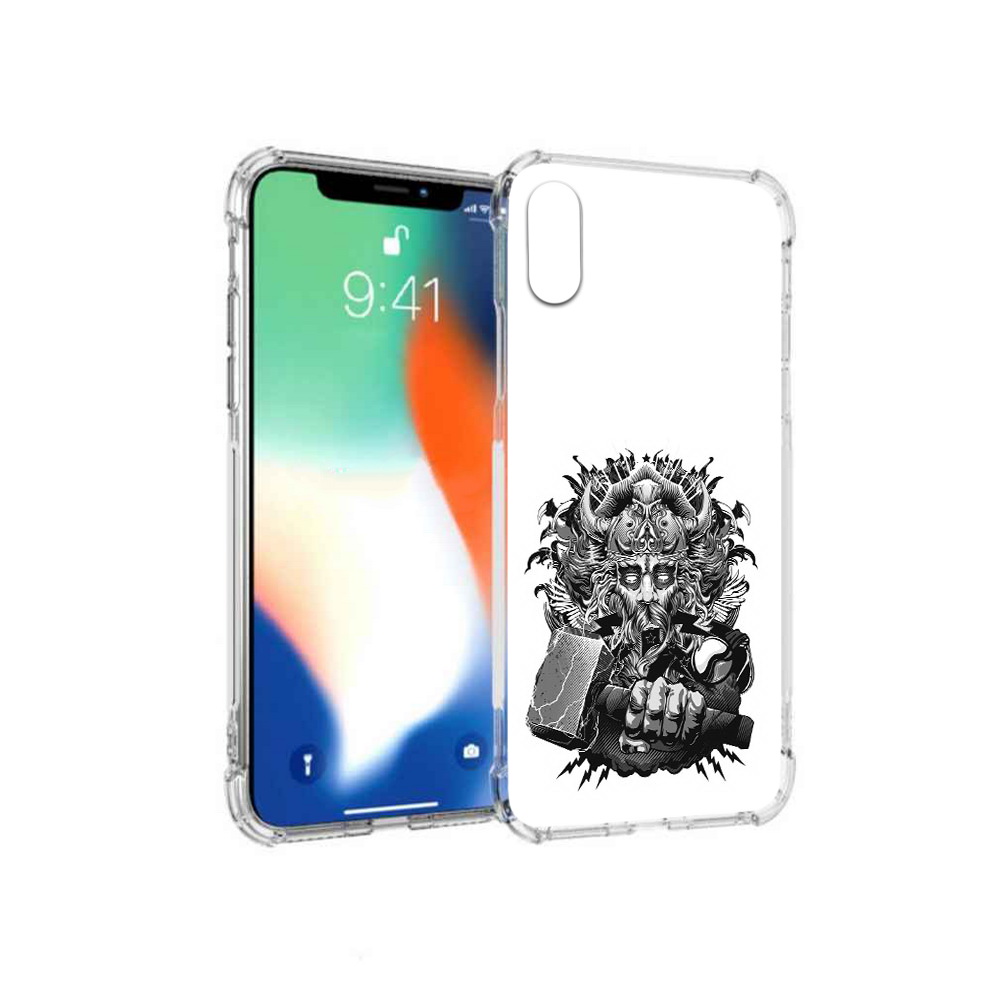 

Чехол MyPads Tocco для Apple iPhone X злой тор (PT94261.606.363), Прозрачный, Tocco