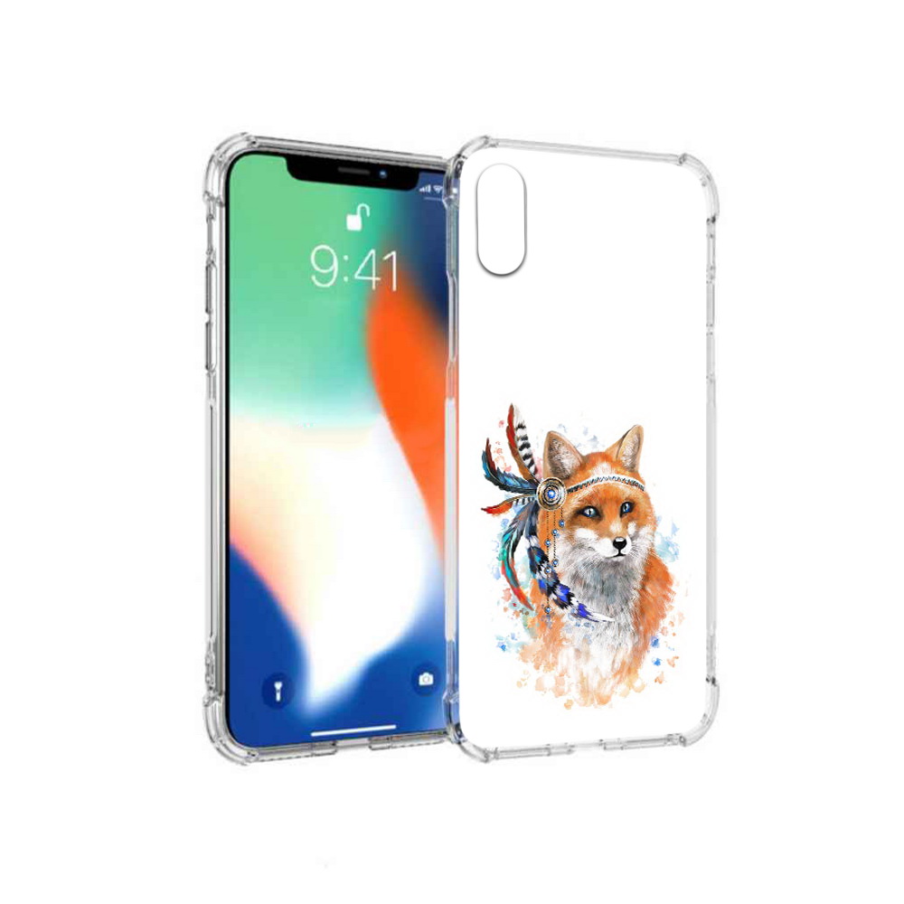 

Чехол MyPads Tocco для Apple iPhone X инду лиса (PT94261.606.377), Прозрачный, Tocco