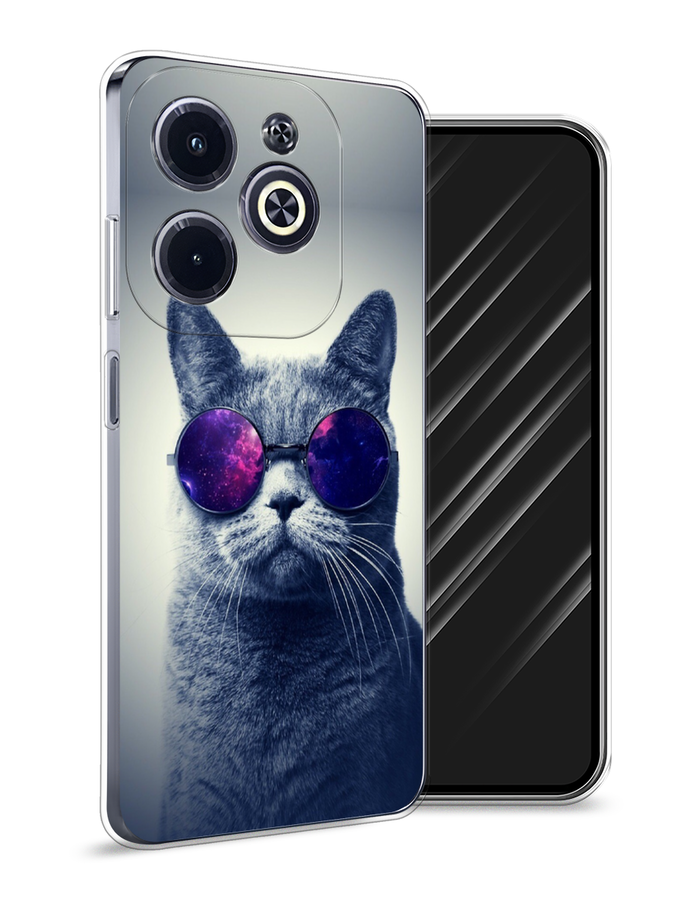 

Чехол Awog на Infinix Hot 40i "Космический кот", Бордовый, 3105450-1