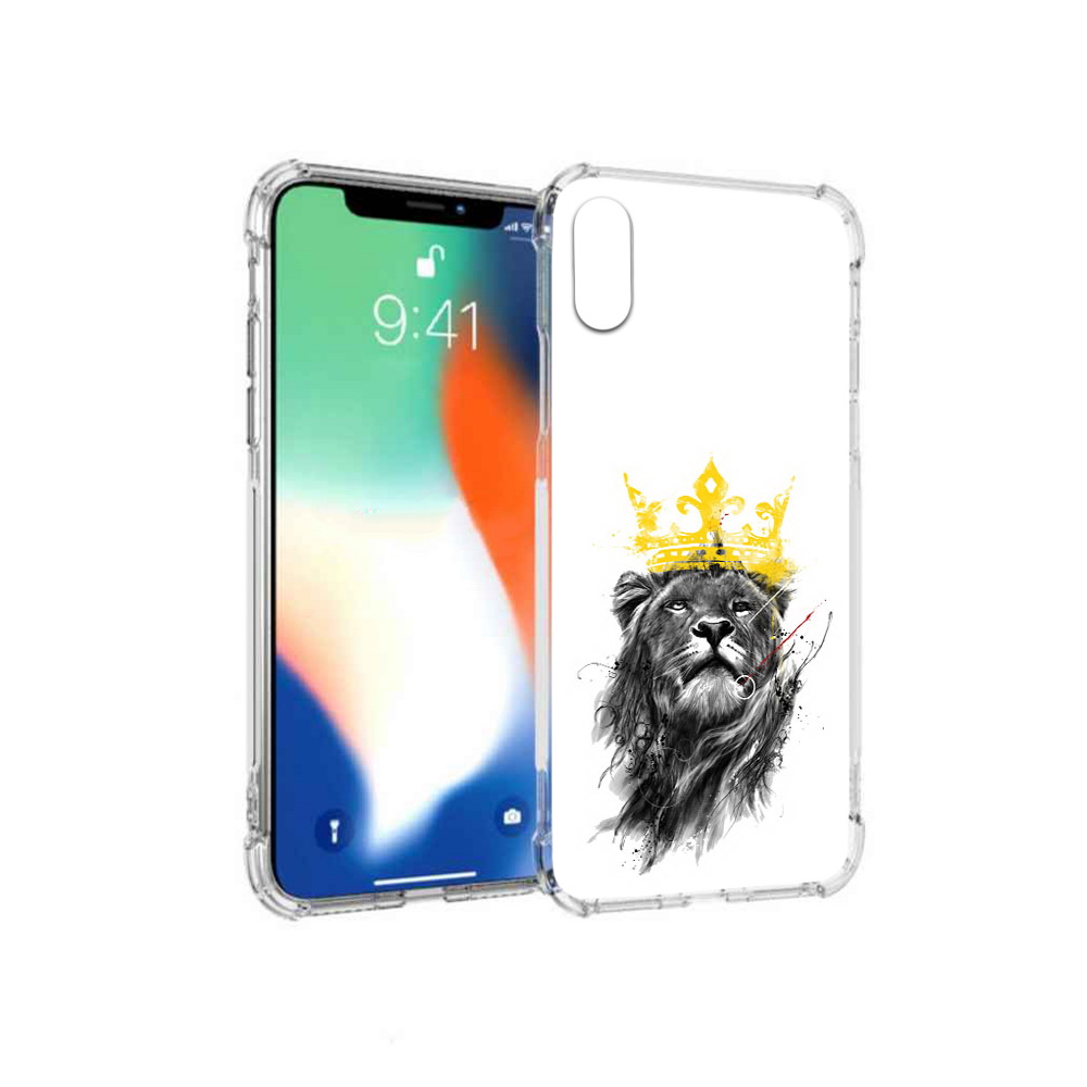 

Чехол MyPads Tocco для Apple iPhone X король-лев (PT94261.606.391), Прозрачный, Tocco