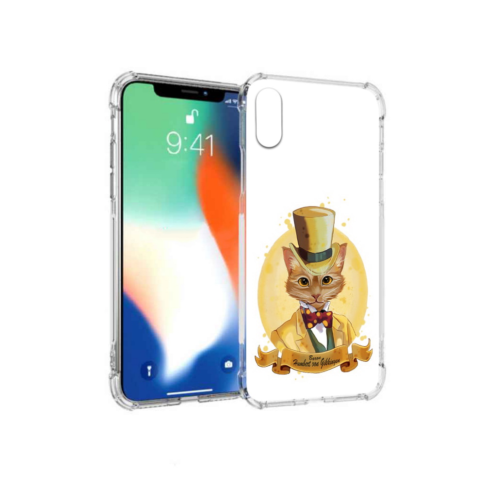 

Чехол MyPads Tocco для Apple iPhone X кот юрист (PT94261.606.401), Прозрачный, Tocco