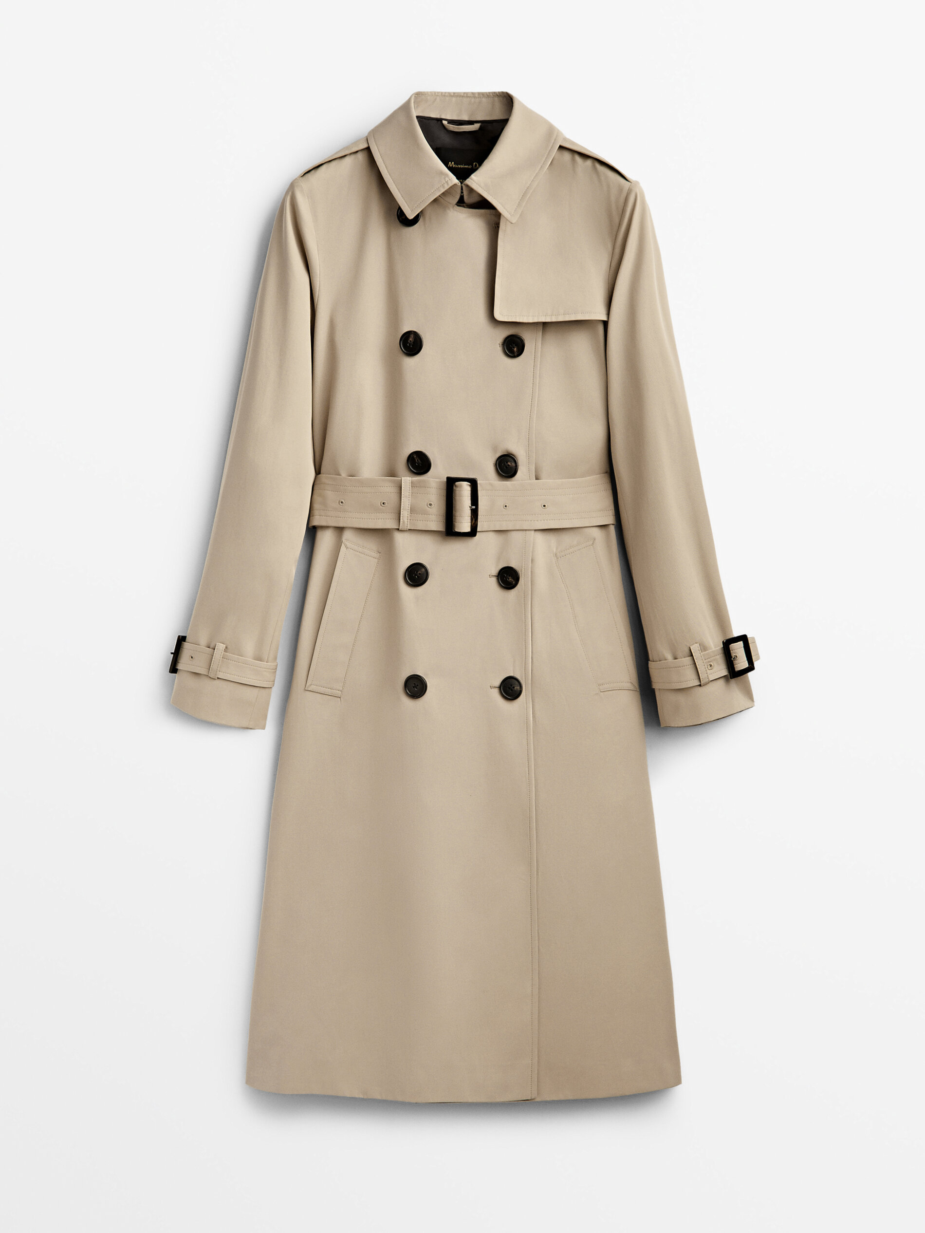 

Тренч женский Massimo Dutti 06751699710 бежевый M, 06751699710