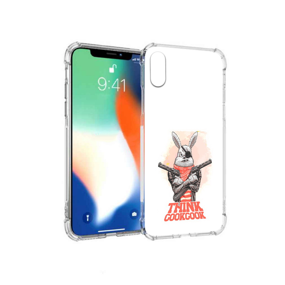 

Чехол MyPads Tocco для Apple iPhone X кролик пират (PT94261.606.419), Прозрачный, Tocco