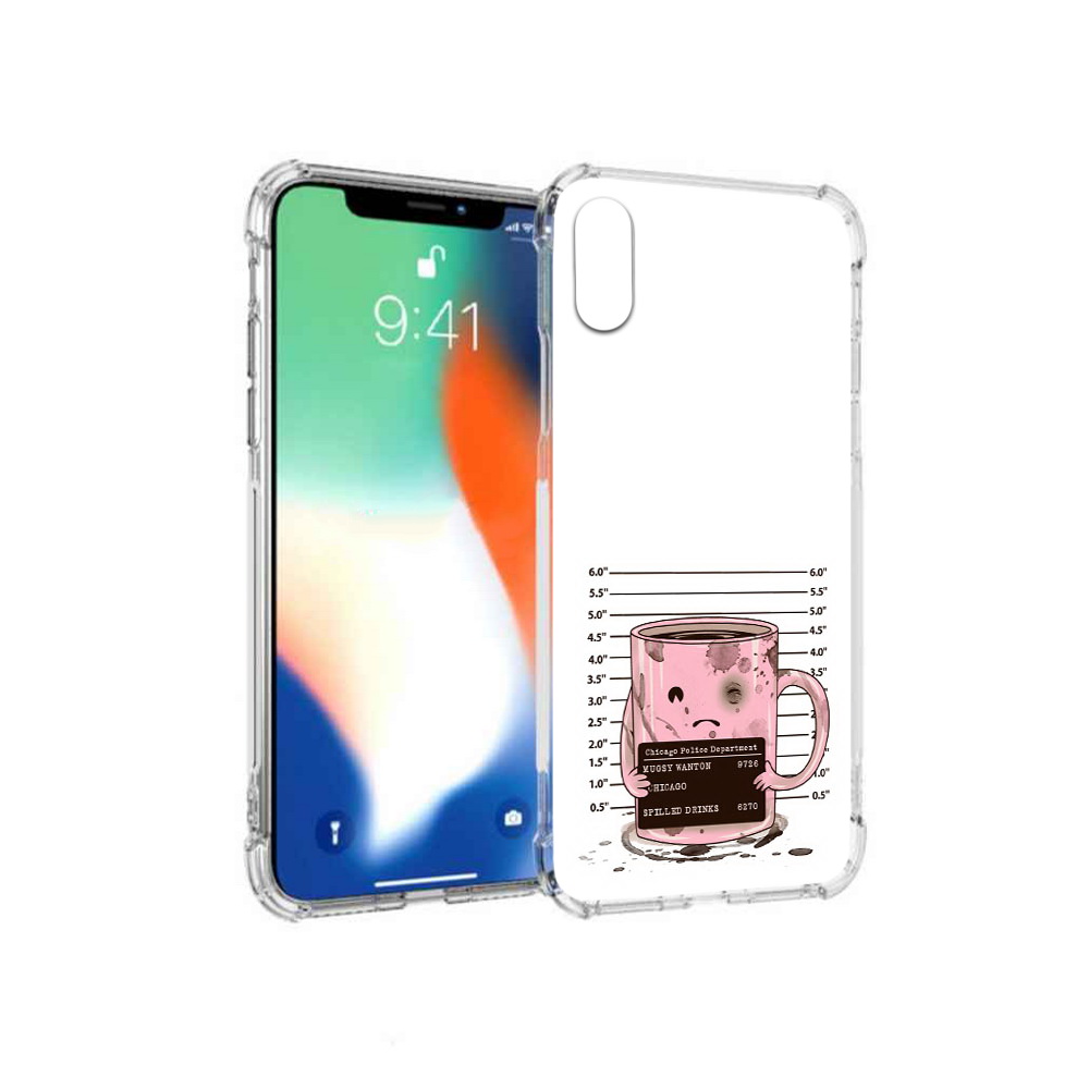 

Чехол MyPads Tocco для Apple iPhone X кружка (PT94261.606.420), Прозрачный, Tocco