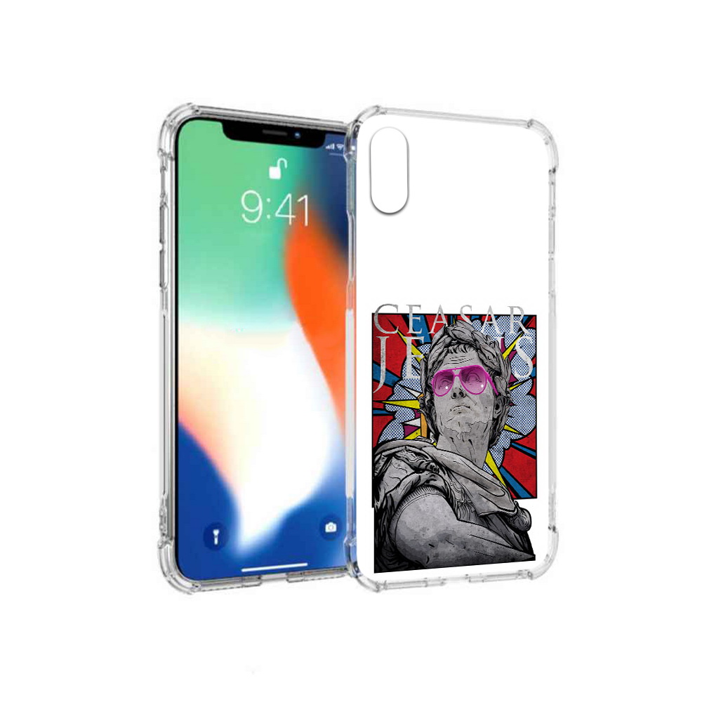 

Чехол MyPads Tocco для Apple iPhone X крутая статуя свободы (PT94261.606.423), Прозрачный, Tocco