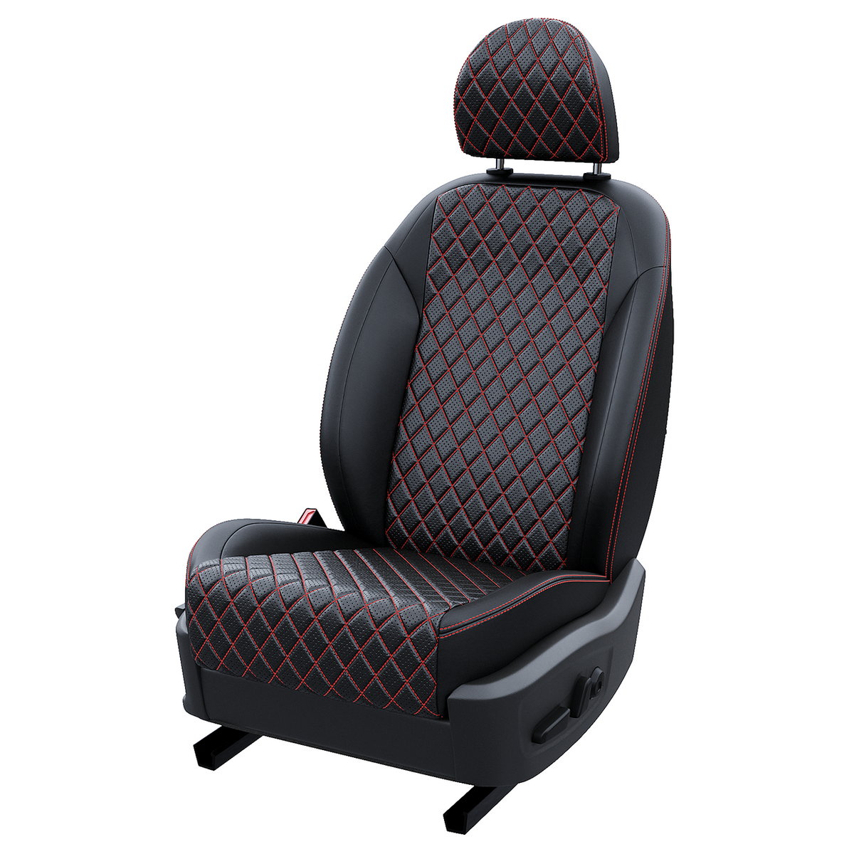 

Чехлы на сиденья АвтоЛето для Haval M6 2 2 LA10952C318 Экокожа ромб Черный, строка красная, LA1095