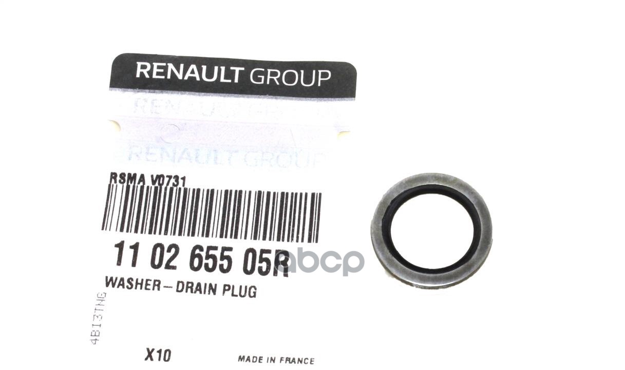 Прокладка Сливной Пробки Renault 1102 655 05r RENAULT арт. 1102 655 05R